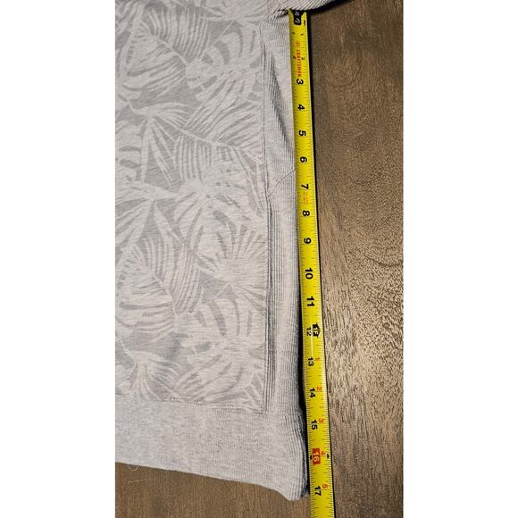 Men's chubbies Crew Neck LS Sweatshirt Gray Palm Leaf Design Comfy Size Large - Picture 10 of 10